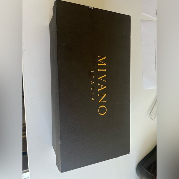 Italian Leather Brown Flat Slide Sandals - Picture 9 of 9